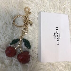 Coach Cherry Bag Charm Keychain